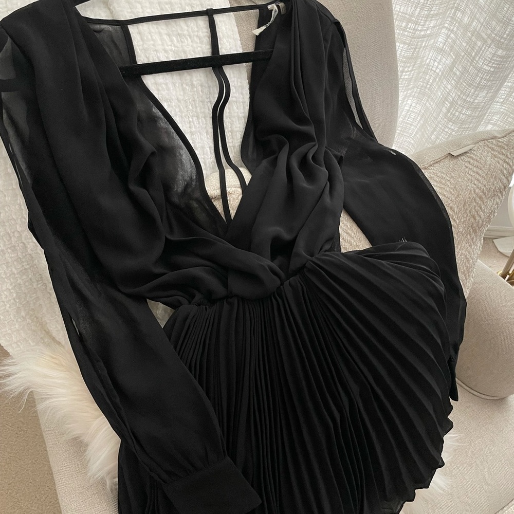 Black Flowy Romper